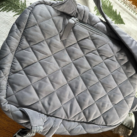 Gray Quilted Vera Bradley Backpack display picture 2